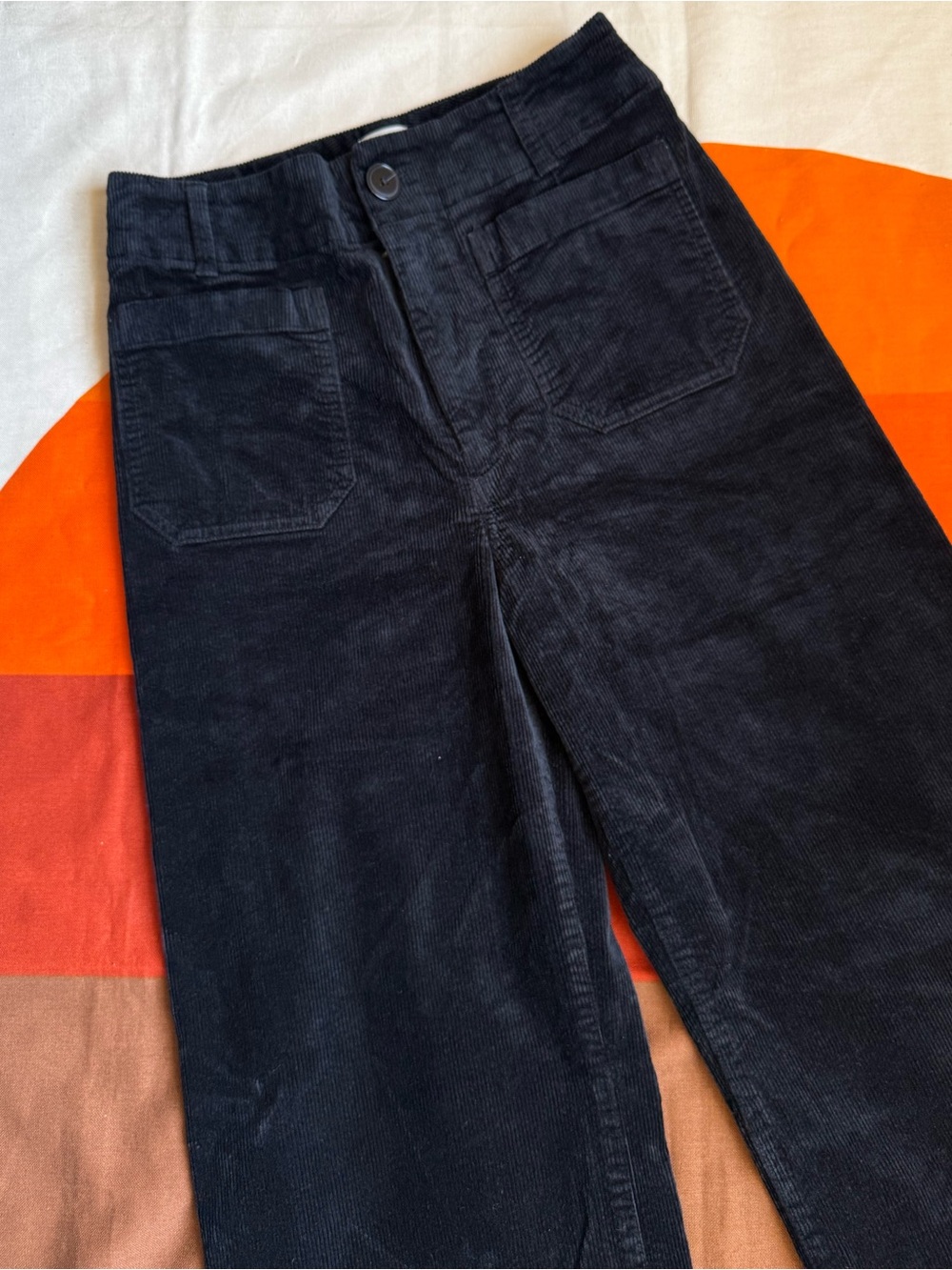 Maeve Colette black corduroy wide leg pants - Picture 2 of 9